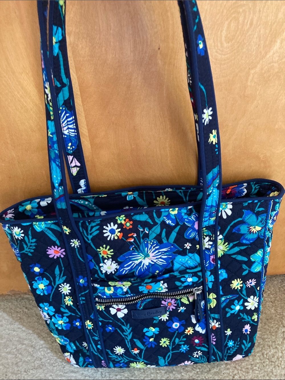Vera Bradley Navy Moonlight Tote Bag - Picture 3 of 14